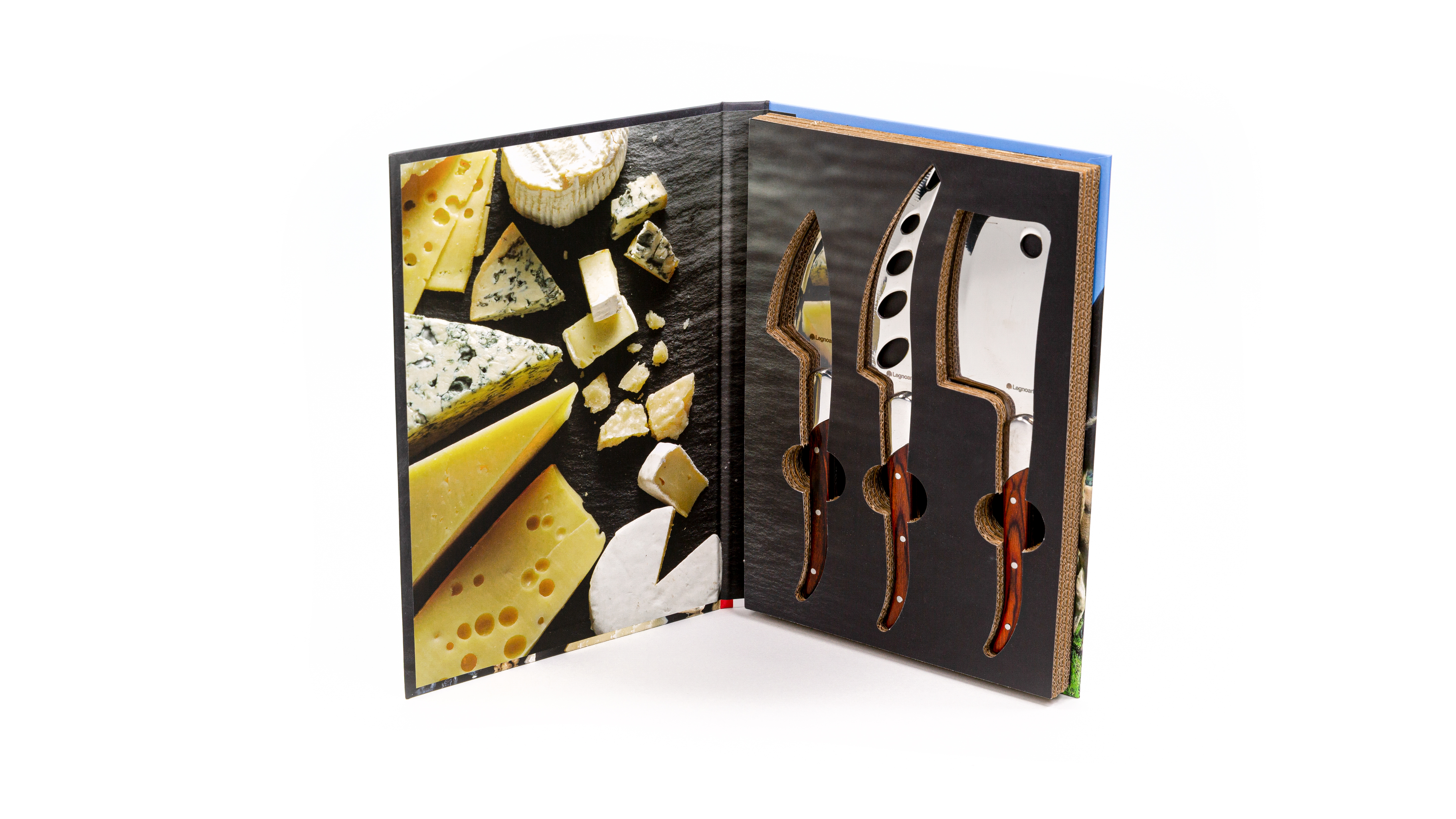 Legnoart REGGIO Osteknivesæt Mørkt træ